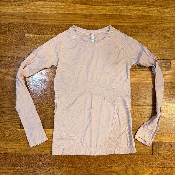 Athleta Tops - Athleta Momentum Seamless Top in Light Pink/Mauve - Size Small